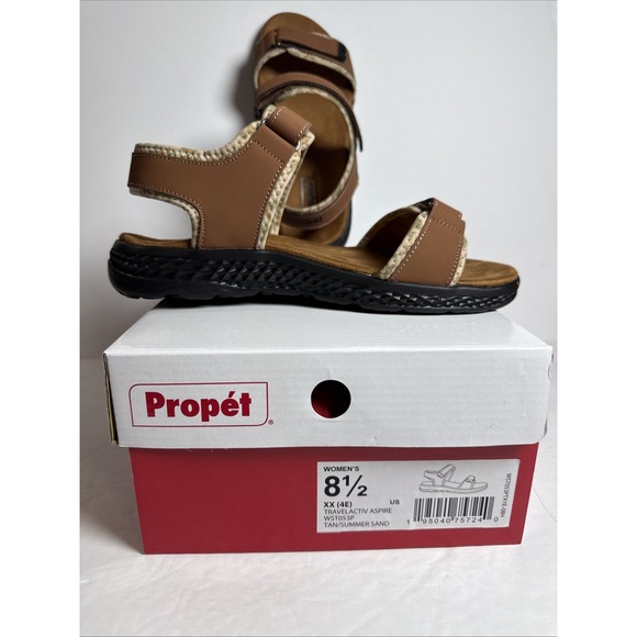 Aspire Shoes - PROPET TravelWalker Aspire Sandals Women's SZ 8.5 Tan/Summer Sand
